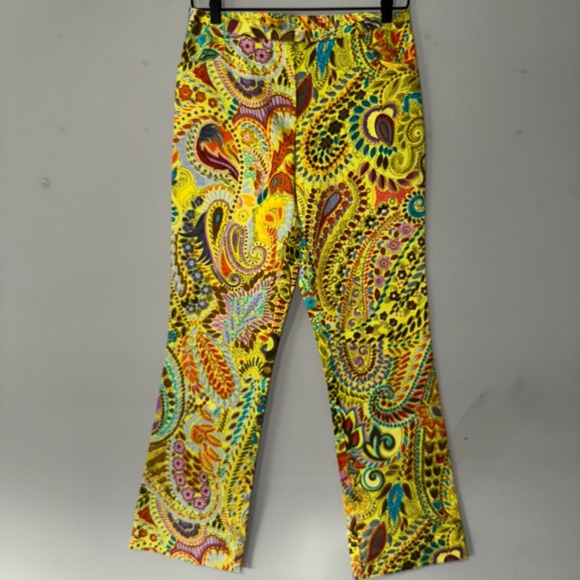 Women's Work Order Paisley Print Dress Pants - Picture 1 of 3